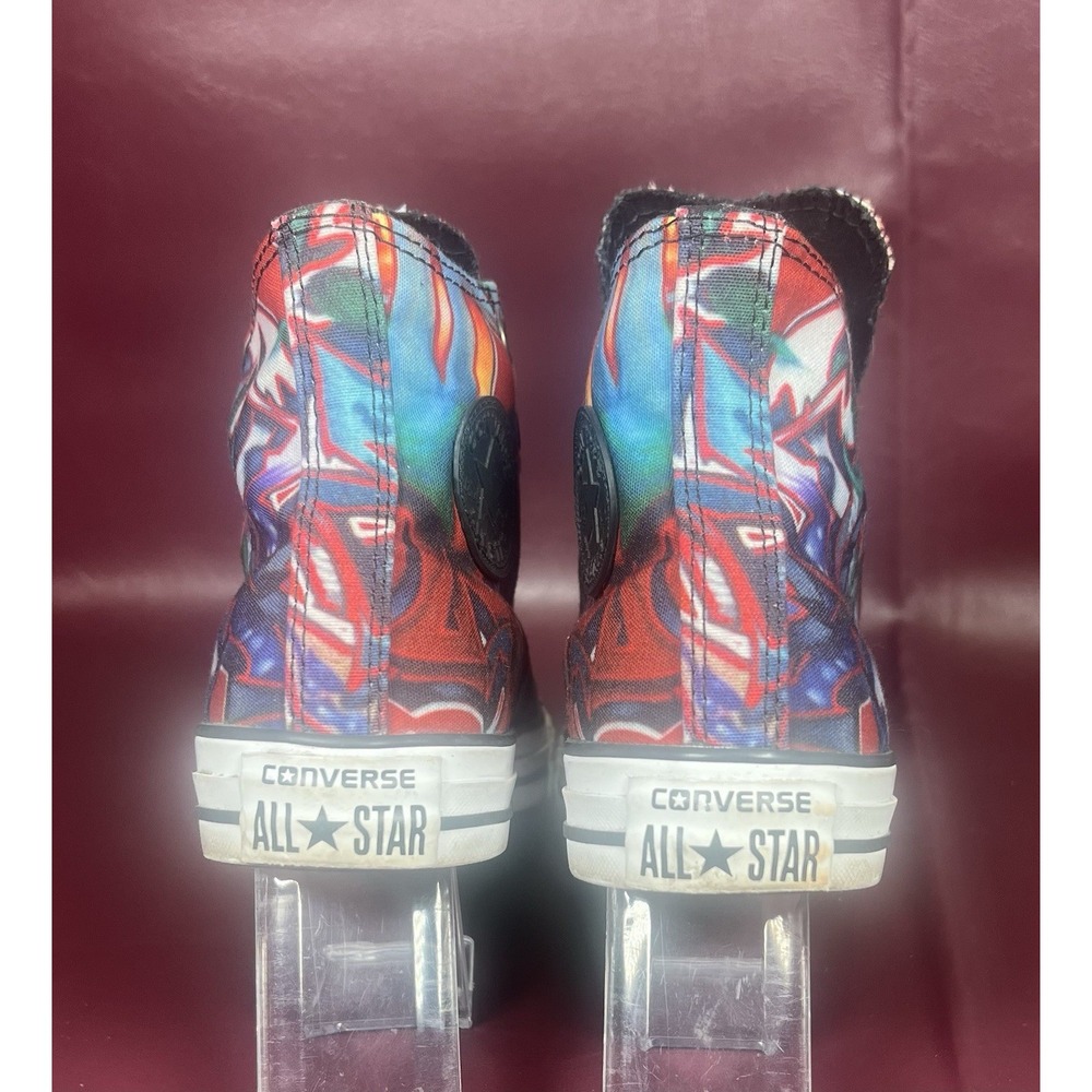 Converse Graffiti Street Art Red Blue Green NY New York Artist Women's Size 6 - Picture 4 of 9
